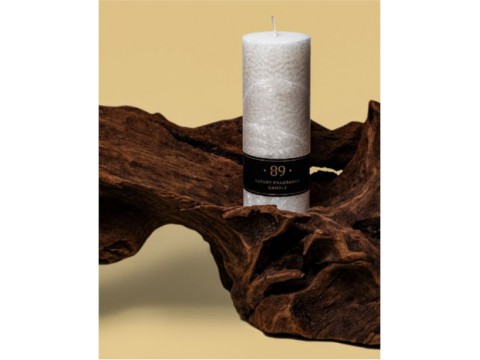 Aromatic •89• Palmių vaško žvakė (apvali), maxi 7,5×7,5x20 cm
