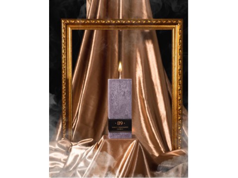Aromatic •89• Palmių vaško žvakė (kvadratinė), maxi 7,5×7,5x20 cm