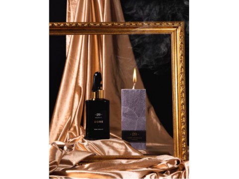 Aromatic •89• Palmių vaško žvakė (kvadratinė), maxi 7,5×7,5x20 cm