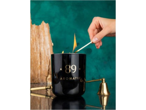 Aromatic •89• Palmių vaško žvakė (stikliniame indelyje)