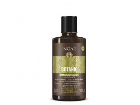 INOAR Botanic Conditioner - plaukus stiprinantis kondicionierius su ricinos aliejumi, 300 ml