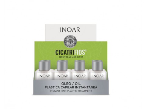INOAR CicatriFios Oil - plaukų aliejus, 12x7 ml