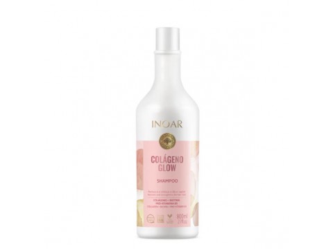 INOAR Colágeno Glow Shampoo - šampūnas su kolagenu, 800 ml