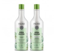Inoar Herbal Solution Duo Kit - rinkinys su alyvuogių, rozmarinų ir jazminų ekstraktu, 2x1000 ml