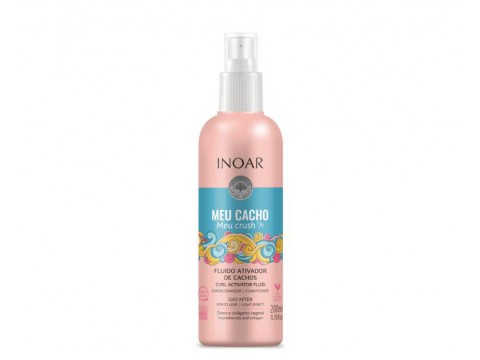 INOAR Meu Cacho Meu Crush Curls Activator Fluid - garbanų aktyvavimo fluidas, 200 ml