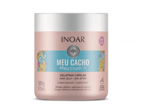 INOAR Meu Cacho Meu Crush Hair Jelly - garbanų formavimo gelis, 500 g