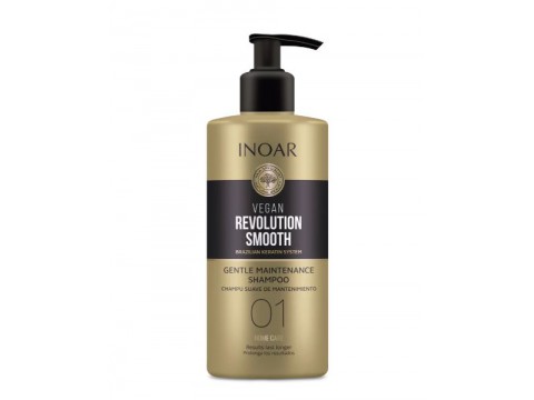 INOAR Vegan Revolution Smooth Gentle Maintenance Shampoo - palaikomasis šampūnas Step 1, 350 ml