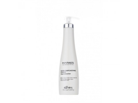 KAARAL MARAES SLEEK EMPOWERING SHAMPOO - glotninantis šampūnas su Monoi de Tahiti ir Moringos aliejais tiesiems plaukams, 300 ml