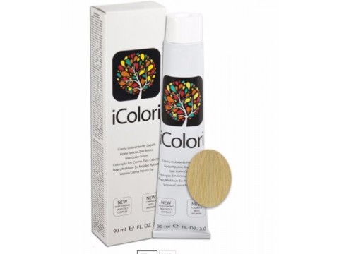 iCOLORI plaukų dažai su argininu, aliejų kompleksu, sumažintu amoniako kiekiu profesionaliam naudojimui (90 ml) Nr. 10 Blond platino iCOLORI plaukų dažai su argininu, aliejų kompleksu, sumažintu amoniako kiekiu profesionaliam naudojimui (90 ml) Nr. 10 Blond platino