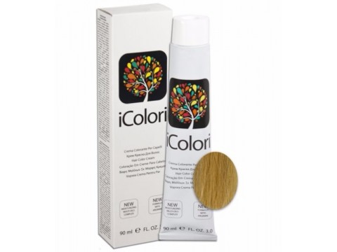 iCOLORI plaukų dažai su argininu, aliejų kompleksu, sumažintu amoniako kiekiu profesionaliam naudojimui (90 ml) Nr. 11.3 Blond Dorato Super latino iCOLORI plaukų dažai su argininu, aliejų kompleksu, sumažintu amoniako kiekiu profesionaliam naudojimui (90 ml) Nr. 11.3 Blond Dorato Super latino