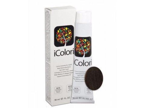 iCOLORI plaukų dažai su argininu, aliejų kompleksu, sumažintu amoniako kiekiu profesionaliam naudojimui (90 ml) Nr. 5.03 CASTANO CHIARO NATURALE CALDO iCOLORI plaukų dažai su argininu, aliejų kompleksu, sumažintu amoniako kiekiu profesionaliam naudojimui (90 ml) Nr. 5.03 CASTANO CHIARO NATURALE CALDO