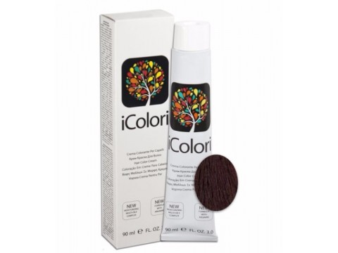 iCOLORI plaukų dažai su argininu, aliejų kompleksu, sumažintu amoniako kiekiu profesionaliam naudojimui (90 ml) Nr. 5.22 CASTANO CHIARO VIOLA INTENSO iCOLORI plaukų dažai su argininu, aliejų kompleksu, sumažintu amoniako kiekiu profesionaliam naudojimui (90 ml) Nr. 5.22 CASTANO CHIARO VIOLA INTENSO