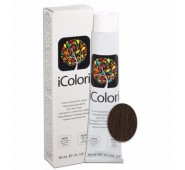 iCOLORI  plaukų dažai su argininu, aliejų kompleksu, sumažintu amoniako kiekiu profesionaliam naudojimui (90 ml) Nr. 5.3 CASTANO CHIARO DORATO