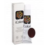iCOLORI  plaukų dažai su argininu, aliejų kompleksu, sumažintu amoniako kiekiu profesionaliam naudojimui (90 ml) Nr. 5.6 CASTANO CHIARO ROSSO