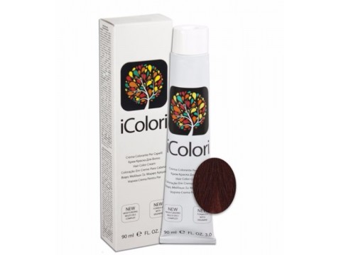 iCOLORI plaukų dažai su argininu, aliejų kompleksu, sumažintu amoniako kiekiu profesionaliam naudojimui (90 ml) Nr. 5.6 CASTANO CHIARO ROSSO iCOLORI plaukų dažai su argininu, aliejų kompleksu, sumažintu amoniako kiekiu profesionaliam naudojimui (90 ml) Nr. 5.6 CASTANO CHIARO ROSSO