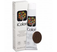 iCOLORI  plaukų dažai su argininu, aliejų kompleksu, sumažintu amoniako kiekiu profesionaliam naudojimui (90 ml) Nr.6.33 BIONDO SCURO DORATO INTENSO