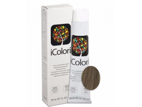 iCOLORI plaukų dažai su argininu, aliejų kompleksu, sumažintu amoniako kiekiu profesionaliam naudojimui (90 ml) Nr. 7.1 BIONDO CENER iCOLORI plaukų dažai su argininu, aliejų kompleksu, sumažintu amoniako kiekiu profesionaliam naudojimui (90 ml) Nr. 7.1 BIONDO CENER