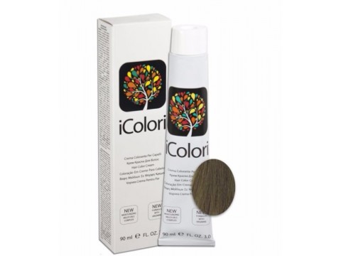 iCOLORI plaukų dažai su argininu, aliejų kompleksu, sumažintu amoniako kiekiu profesionaliam naudojimui (90 ml) Nr. 7.2 BIONDO MATT iCOLORI plaukų dažai su argininu, aliejų kompleksu, sumažintu amoniako kiekiu profesionaliam naudojimui (90 ml) Nr. 7.2 BIONDO MATT