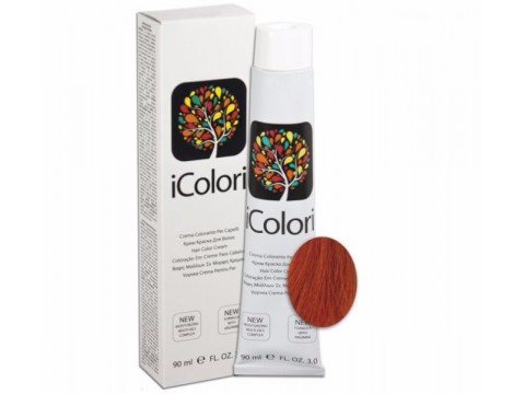 iCOLORI plaukų dažai su argininu, aliejų kompleksu, sumažintu amoniako kiekiu profesionaliam naudojimui (90 ml) Nr. 7.44 BIONDO RAME INTENSO iCOLORI plaukų dažai su argininu, aliejų kompleksu, sumažintu amoniako kiekiu profesionaliam naudojimui (90 ml) Nr. 7.44 BIONDO RAME INTENSO