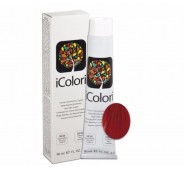 iCOLORI  plaukų dažai su argininu, aliejų kompleksu, sumažintu amoniako kiekiu profesionaliam naudojimui (90 ml) Nr. 7.666 BIONDO ROSSO EXTRA INTENSO