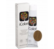 iCOLORI  plaukų dažai su argininu, aliejų kompleksu, sumažintu amoniako kiekiu profesionaliam naudojimui (90 ml) Nr. 8.3 BIONDO CHIARO DORATO