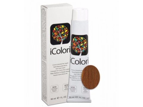 iCOLORI plaukų dažai su argininu, aliejų kompleksu, sumažintu amoniako kiekiu profesionaliam naudojimui (90 ml) Nr. 8.34 CHIARO ORO RAMATO iCOLORI plaukų dažai su argininu, aliejų kompleksu, sumažintu amoniako kiekiu profesionaliam naudojimui (90 ml) Nr. 8.34 CHIARO ORO RAMATO