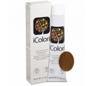 iCOLORI  plaukų dažai su argininu, aliejų kompleksu, sumažintu amoniako kiekiu profesionaliam naudojimui (90 ml) Nr. 8.8 BIONDO CHIARO CIOCCOLATO