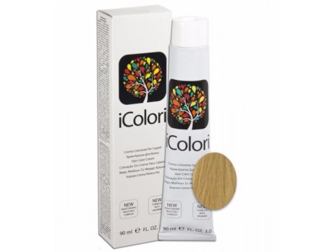 iCOLORI plaukų dažai su argininu, aliejų kompleksu, sumažintu amoniako kiekiu profesionaliam naudojimui (90 ml) Nr. 9.33 BIONDO CHIARISSIMO DORATO INTENSO iCOLORI plaukų dažai su argininu, aliejų kompleksu, sumažintu amoniako kiekiu profesionaliam naudojimui (90 ml) Nr. 9.33 BIONDO CHIARISSIMO DORATO INTENSO