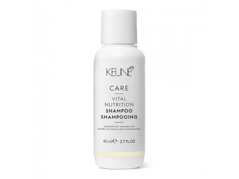 KEUNE CARE VITAL NUTRITION šampūnas sausiems, pažeistiems plaukams, 80 ml (kelioninis) KEUNE CARE VITAL NUTRITION šampūnas sausiems, pažeistiems plaukams, 80 ml (kelioninis)