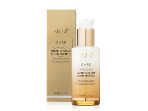 KEUNE CARE LUMI COAT SUPREME CREAM žvilgesio suteikiantis plaukų kremas, 95 ml