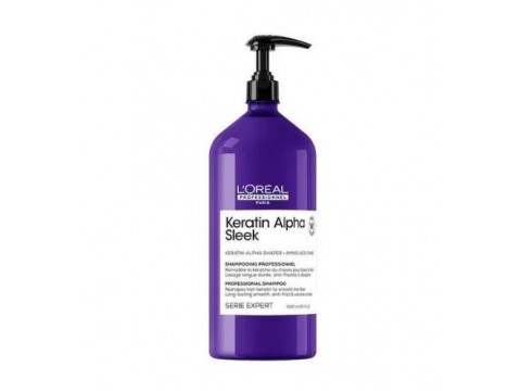 L’Oreal Keratin Alpha Sleek plaukų šampūnas 1500 ml.