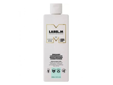LABEL.M Organic Lemongrass Ekologiškas Plaukų Kondicionierius, 300 ml