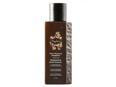 Saphira drėkinamasis šampūnas plaukams Keratin Moisturizing Shampoo su Negyvosios jūros mineralais ir grynu keratino ekstraktu 90ml