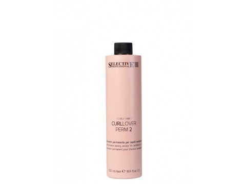 SELECTIVE CURLLOVER PERM 2 ilgalaikio garbanojimo priemonė pažeistiems plaukams 500ml.