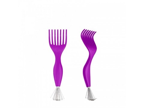 WETBRUSH BRUSH CLEANER PLAUKŲ ŠEPEČIO VALYMO ŠEPETĖLIS VIOLETINIS