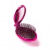 WETBRUSH POP&GO METALLIC SULENKIAMAS PLAUKŲ ŠEPETYS SU VEIDRODĖLIU Rožinė spalva