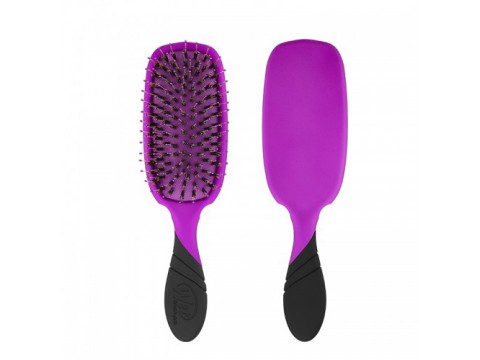 WETBRUSH PRO SHINE ENHANCER OVALUS PLAUKŲ ŠEPETYS SU ŠERNO ŠERIAIS Violetinis