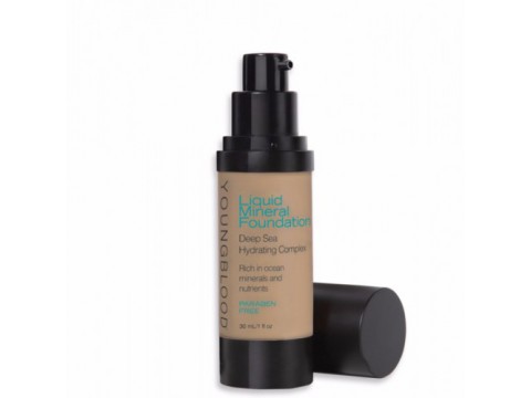 YOUNGBLOOD LIQUID MINERAL FOUNDATION Skystas Mineralinis Makiažo Pagrindas Capri, 30 ml