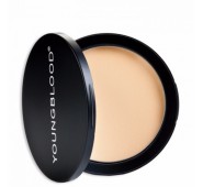 YOUNGBLOOD PRESSED MINERAL RICE POWDER Presuota Mineralinė Fiksuojamoji Pudra Su Ryžių Krakmolu DARK, 8 G.