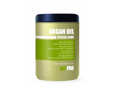 KAY PRO ARGAN OIL maitinanti kaukė sausiems, silpniems, nualintiems plaukams, 1000 ml.