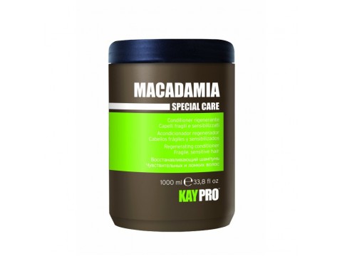 KAY PRO MACADAMIA regeneruojantis kondicionierius, trapiems ir jautriems plaukams 1000 ml.