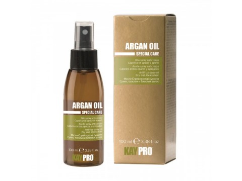 KAY PRO ARGAN OIL purškiamas plaukų aliejus besišiaušiantiems, nepaklusniems, sausiems, silpiems plaukams, 100 ml