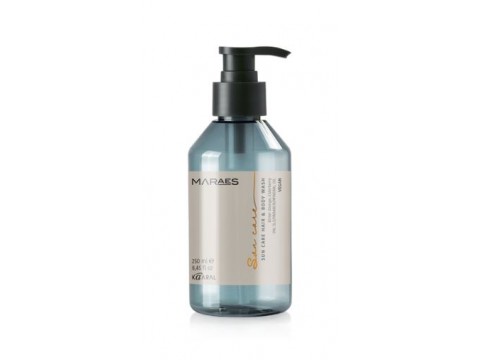KAARAL MARAES SUN CARE ☀︎ ŠAMPŪNAS PLAUKAMS IR KŪNO PRAUSIKLIS, 100% VEGAN, su karčiojo apelsino ir šeivamedžio uogų ekstraktais, 250 ml
