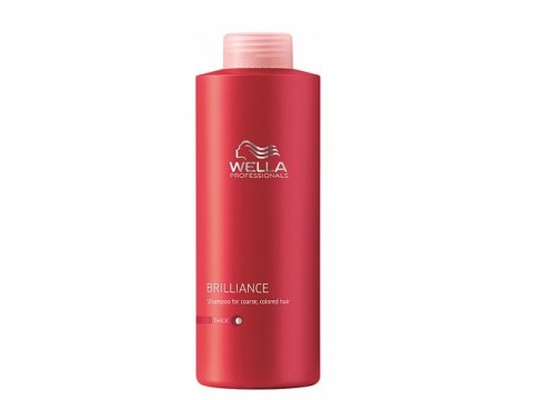 Wella Brilliance Coarse Šampūnas dažytiems šiurkštiems plaukams, 500 ml Wella Brilliance Coarse Šampūnas dažytiems šiurkštiems plaukams, 500 ml